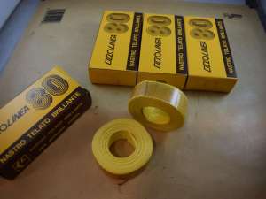 Ciclolinea 80 canvas / cotton road handlebar tape Vintage yellow 4 SETS BULK NOS