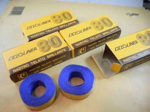 Ciclolinea 80 canvas / cotton road handlebar tape Vintage blue 4 SETS BULK NOS