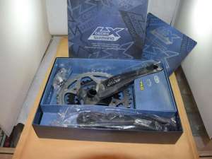 Shimano Deore LX FC-M572 crankset 44 32 22 teeth 170mm octalink hollow NOS