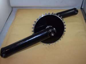 HARO 3 piece Crankset 175mm & bottom bracket left side drive mid school bmx used