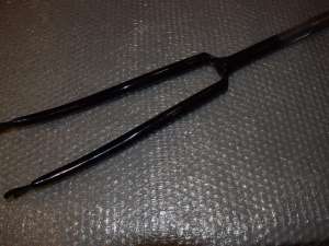 Vintage 1'' inch road fork 700C 230mm steerer length threaded steel 730 gram NOS