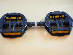 MKS MPX 9/16 platform pedal set Old School Bmx vintage black Made in Japan aluminium NOS