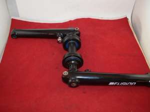 FUSION HARO 3 piece Bottom Bracket & Crank Arms 175mm mid school bmx NOS