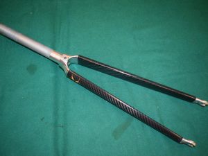 KINESIS 1'' inch Carbon road fork 700C threaded 190 mm straight blade 420g NOS